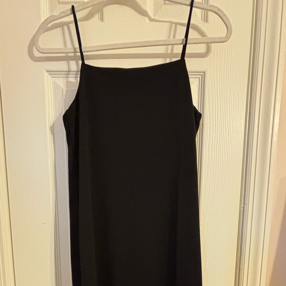 H&M Black Maxi Dress with Spaghetti Straps